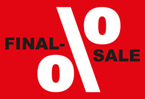 FINAL-SALE ab sofort bis Samstag, 11. Februar 2023